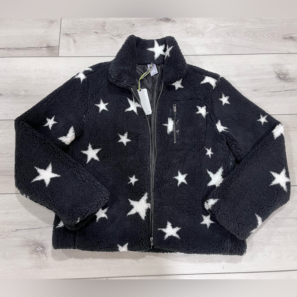 Te Verde Black w/ White Stars Jacket Zip Up